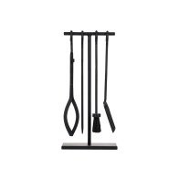 Каминный набор 4 предм.на подст.50*22*15см(62037) - фото - 1