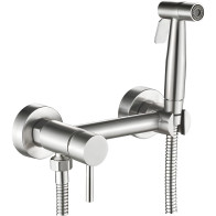 Смесит.из нерж.с гиг.душем хром HB5520 - фото - 1