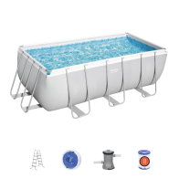 Бассейн BESTWAY карк.412*201*122 см 8124л,фильтр насос 2006л/ч(56456BW) - фото - 1