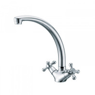Смес KAISER Carlson Eco кухня крест кер.(литой излив) 11014 - фото - 1
