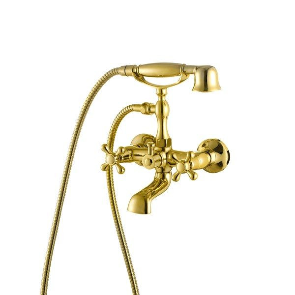 Смес KAISER Carlson Style ванна к/н крест кер.GOLD 44223-3 GOLD - фото - 1