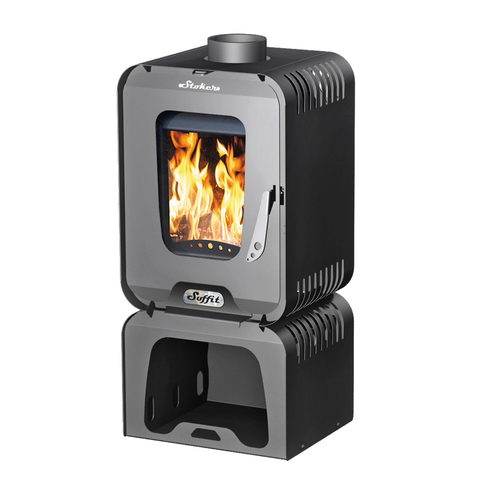 Печь-камин SOFFIT 7-T(7 кВт 120м3,d130) - фото - 1
