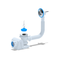 АП (E650) Сифон д/ван.с вып.и пер."БРИГ" - фото - 1