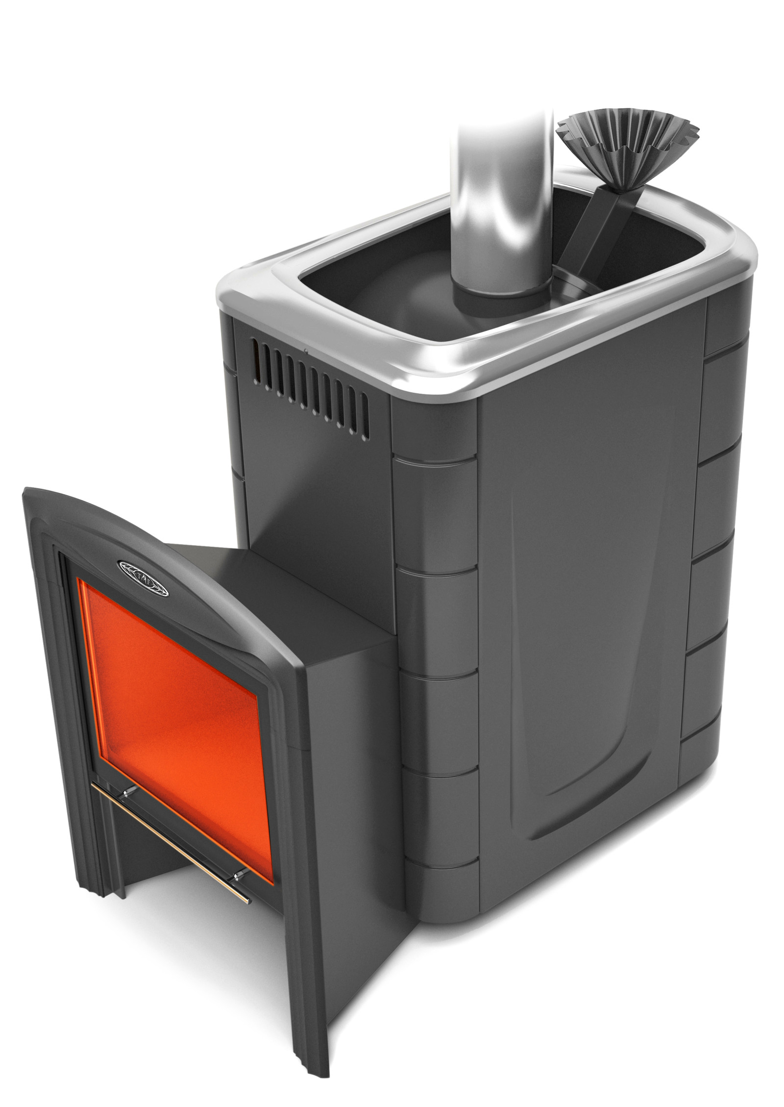 Термофор (18 куб.м) Гейзер 2014 Carbon антрацит d115 - фото - 1