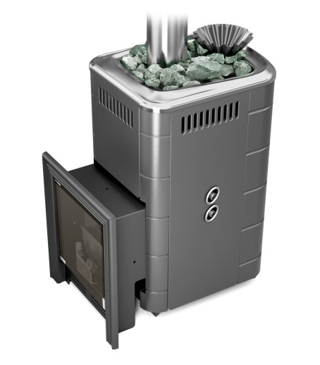 Печь Таймыр 2017 Inox БСЭ ЗК антрацит - фото - 1