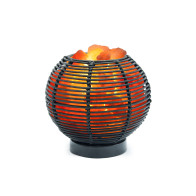 Соляная лампа ВАЗА-Шар ротанг (5,5кг)990060 - фото - 1