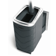 Термофор (24 куб.м) Тунгуска XXL 2013 Inox Витра антрацит нерж.вст. d115 - фото - 1