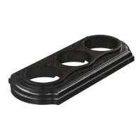 Рамка трехмест."Элегант"ВЕНГЕ д/наружн. и внутр. монтажа GE70703-36 - фото - 1