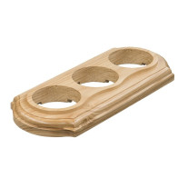 Рамка трехмест."Классика" Без тонировки GE70763-00 - фото - 1