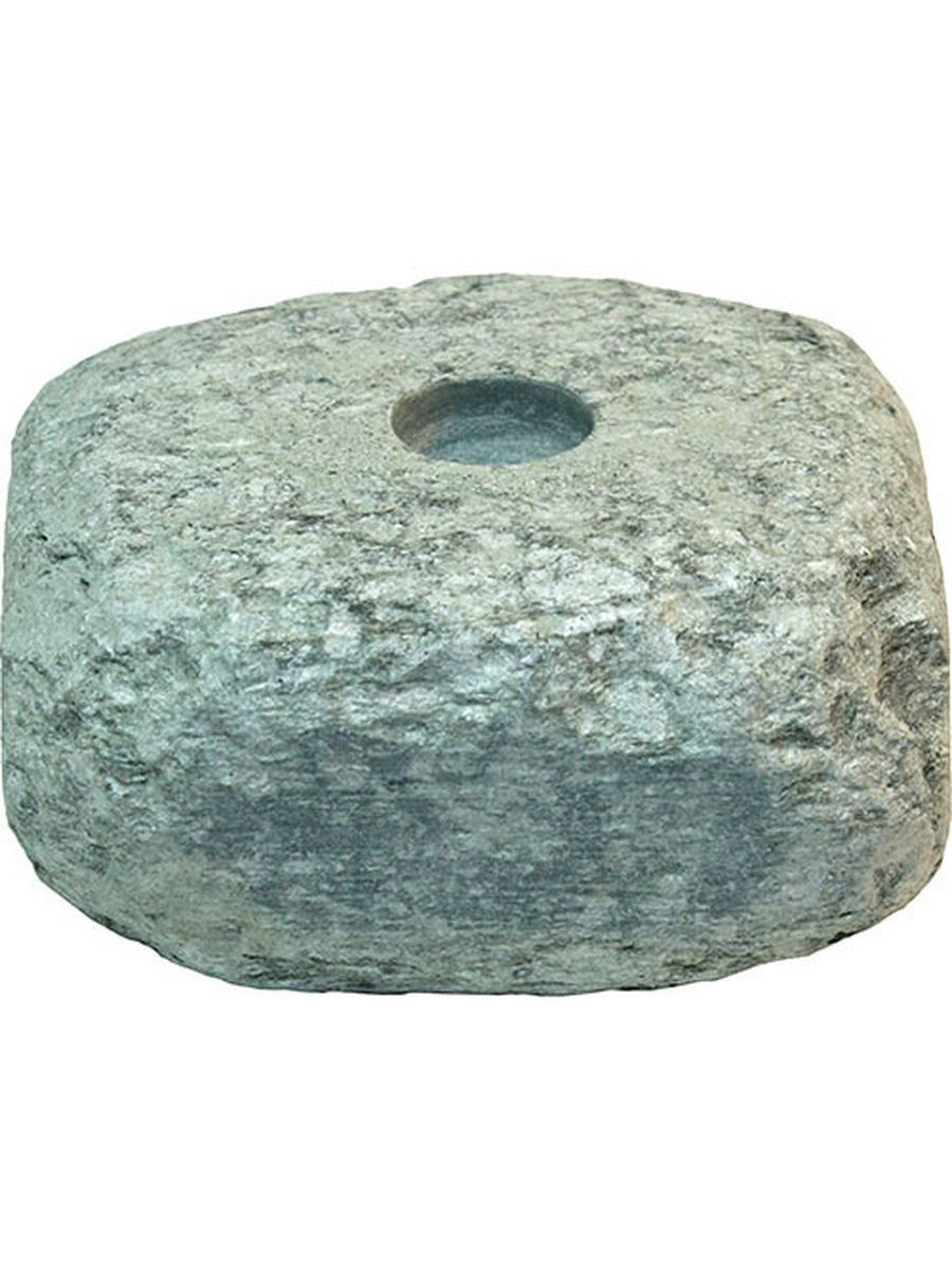 Испаритель из талькохлорита  круглый 1отв - фото - 1