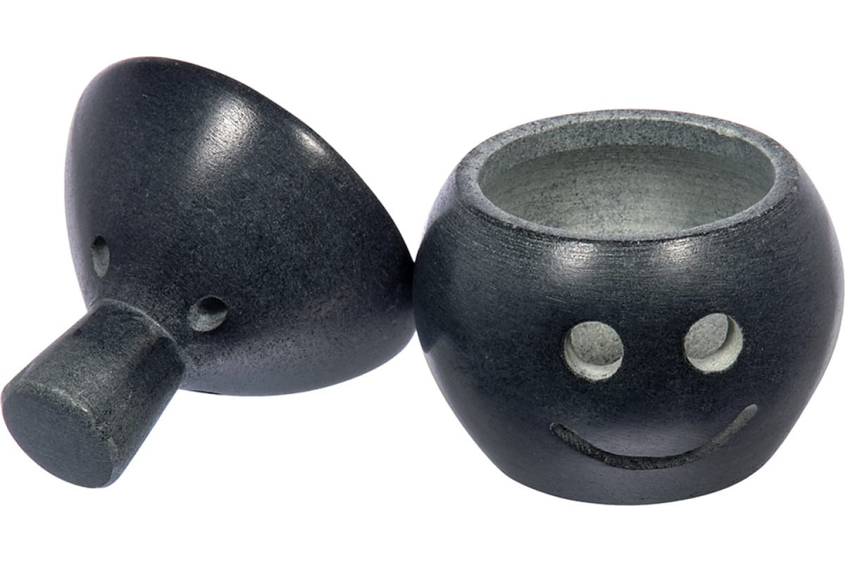 Испаритель из талькохларита натурал.1 отверс - фото - 1