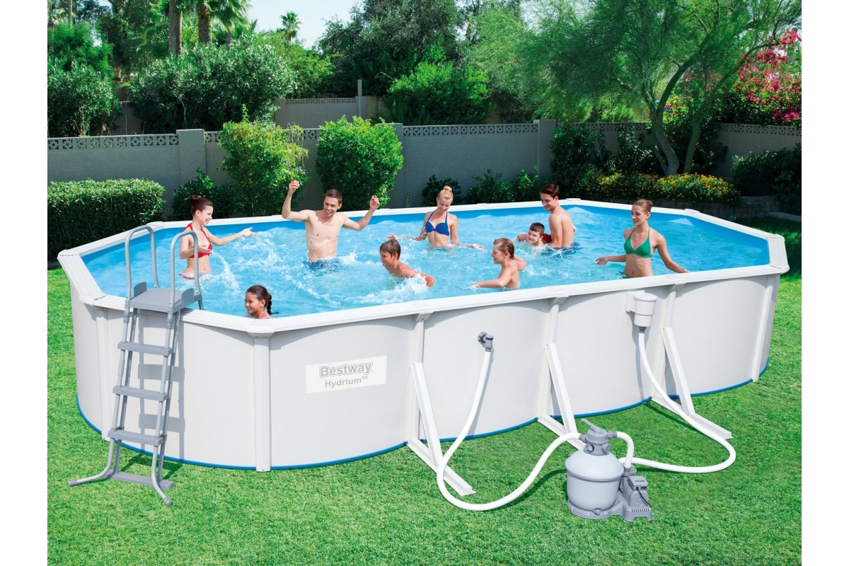 Бассейн каркасный стальной Hydrium 610*360*120 см песч.фильт( 56369 BW) - фото - 1