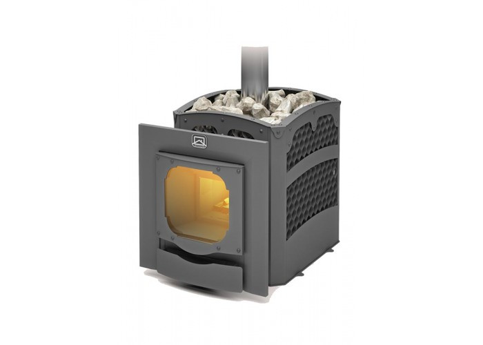 Печь-каменка чугунная БЫЛИНА СЕТКА 18Ч Панорама(чугунная топка) - фото - 1