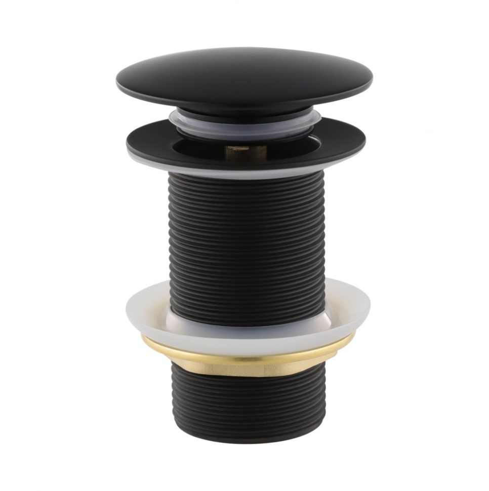 Донный клапан б/перелива черн.ViEiR VER21A-C - фото - 1