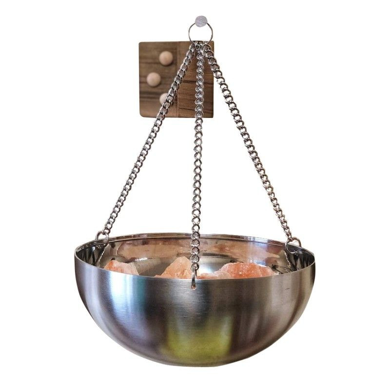 Арома чаша с гим.солью нерж.12см - фото - 1