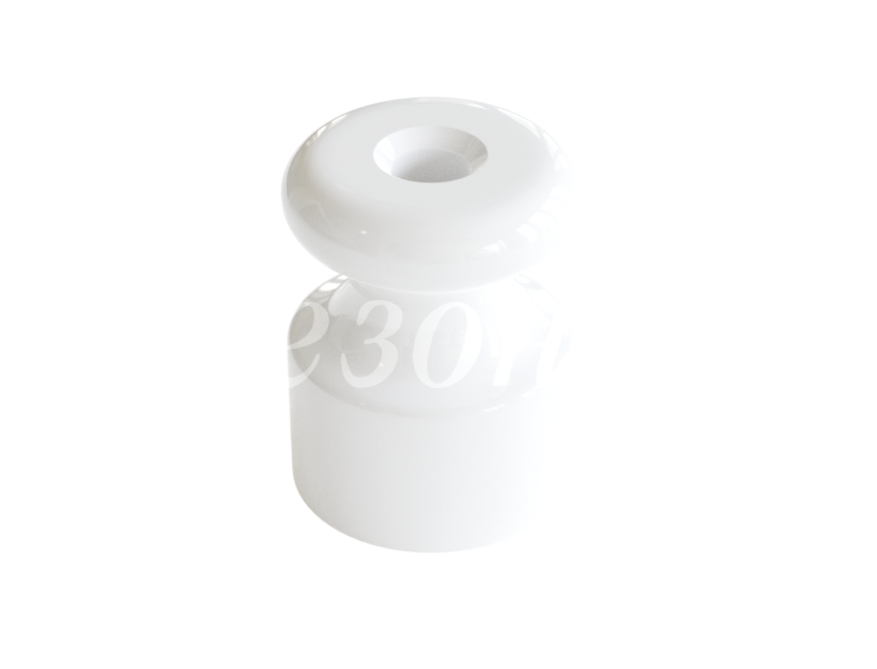 Изолятор керам.д/наруж.монт. D18,5*24бел, GE70025-01 - фото - 1