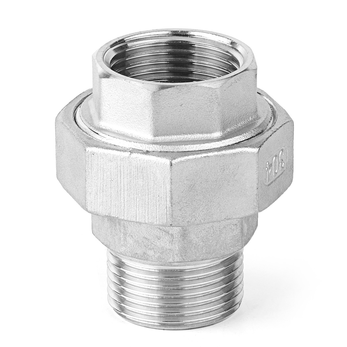 НЖ американка НР/ВР DN32 (42.4мм) AISI 304 прокл.PTFE - фото - 1