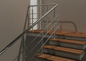 Перила из нержавеющей стали (сборные)