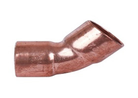 Медный отвод двухрастр. 45 гр. мод. 5041