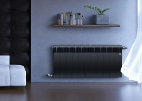 Радиатор отопления ROYAL Thermo Biliner черный, черный графитовый