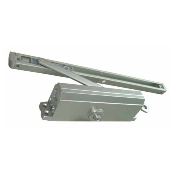 Доводчик OUBAO E-605D с фикс.(до 120кг) бронза+скольз.тяга (у603) - фото - 1