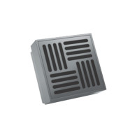 Трап 100*100 верт.нерж.сталь черный №10Valfex - фото - 1