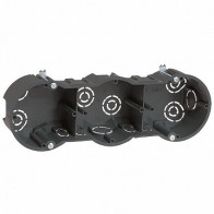 Коробка установочная 212*70*45 3х местная КМ40009 с саморез - фото - 1