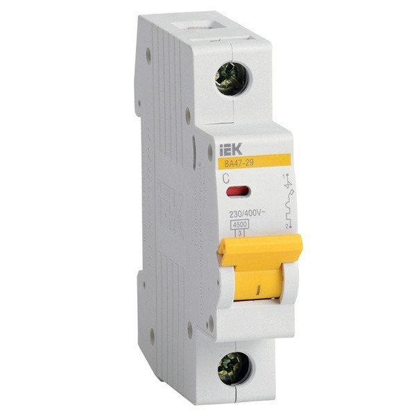 Автомат ВА47-29 1Р 20А 4,5кА х-ка IEK - фото - 1