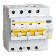 Дифференциальный автомат 4Р 32А 30мА АД-14 IEK - фото - 1