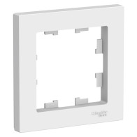 Рамка AtlasDesign 1-мест.белая ATN000101 - 1 Рамка AtlasDesign 1-мест.белая ATN000101 - фото - 1