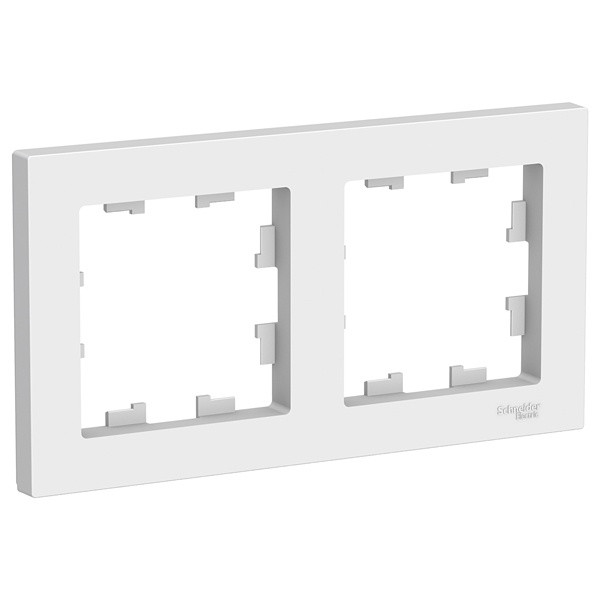 Рамка AtlasDesign 2-мест.белая универс. ATN000102 - фото - 1