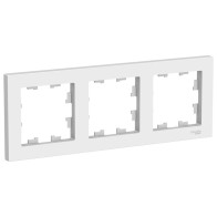 Рамка AtlasDesign 3-мест.белая универс. ATN000103 - 1 Рамка AtlasDesign 3-мест.белая универс. ATN000103 - фото - 1