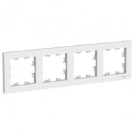 Рамка AtlasDesign 4-мест.белая универс. ATN000104 - фото - 1