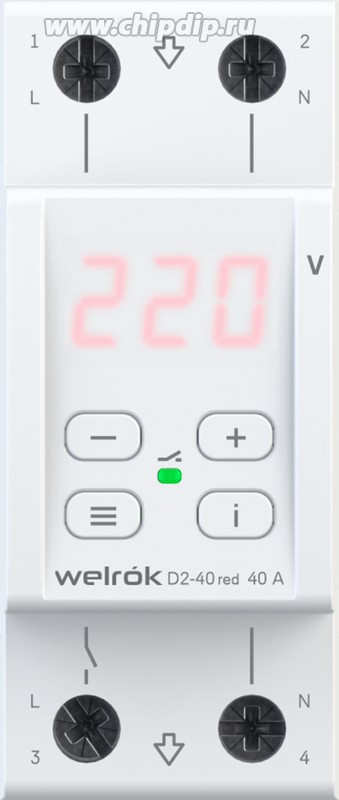 Реле напряжение Welrok D2-40 - фото - 1