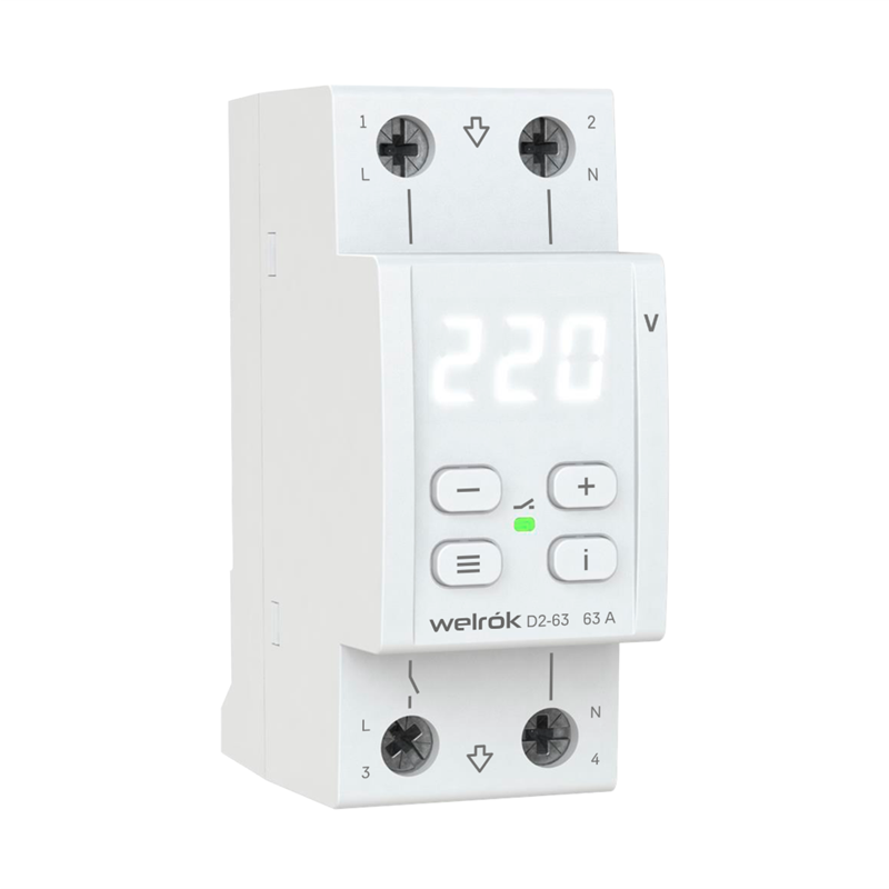 Реле напряжение Welrok D2-63 - фото - 1