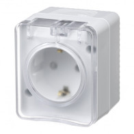 Розетка AtlasDesign Profi54 с заземлен.со шторками открыт.установка ATN540145 - 1 Розетка AtlasDesign Profi54 с заземлен.со шторками открыт.установка ATN540145 - фото - 1