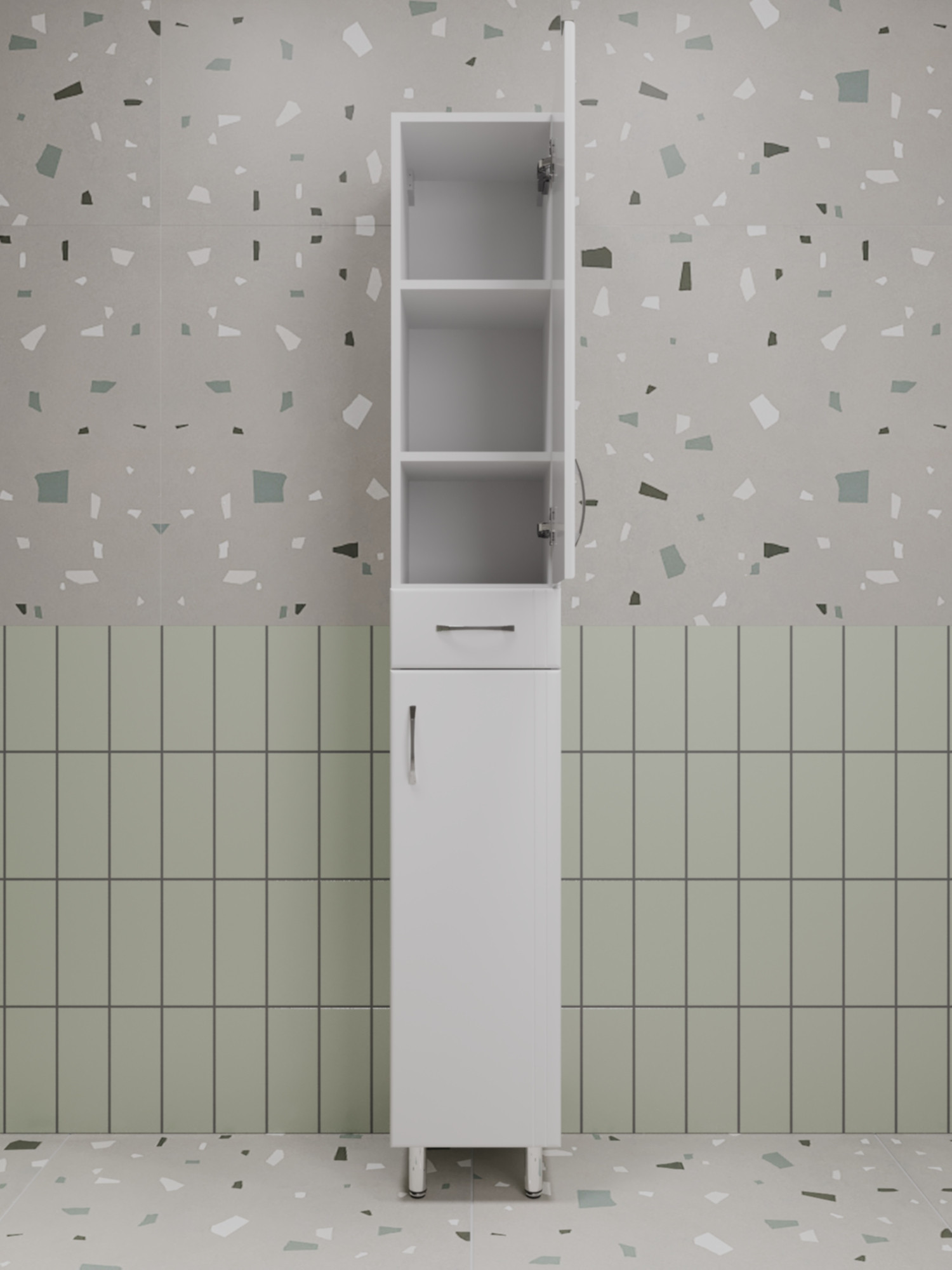 Колонна Style Line Эко Стандарт 30 с бельевой корзиной - фото - 1