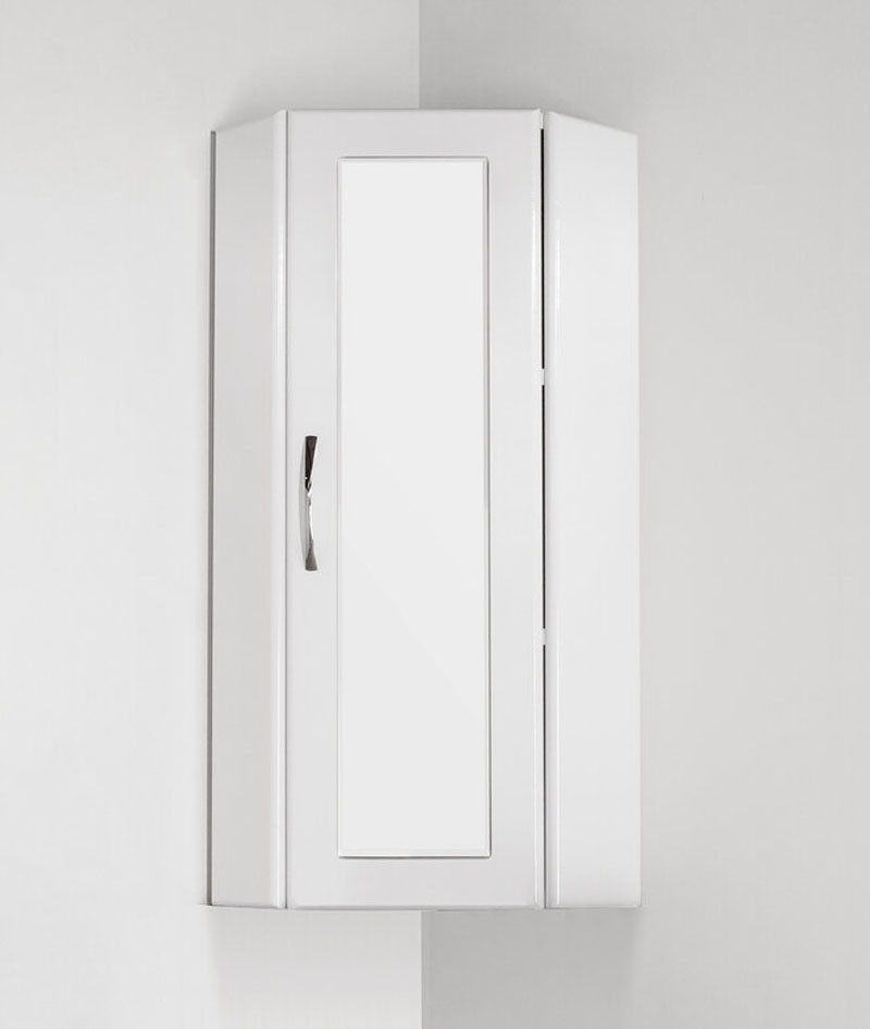 Подвесной шкаф Style Line 300/800 угловой (стекло) - фото - 1