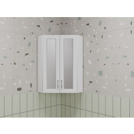 Подвесной шкаф Style Line 450/800 угловой (стекло) - фото - 1