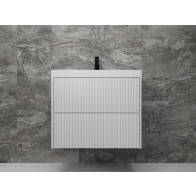 Тумба подвесная "Стокгольм 70", Classic 70, (2 ящ.) белый рифленый софт, PUSH - фото - 1
