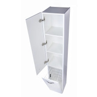 Колонна универсальная "Каре 30 L" с корзиной, Люкс белая, PLUS - фото - 1