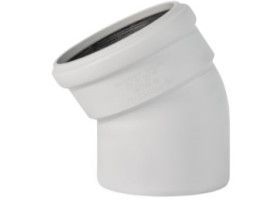 Отвод канализационный белый
