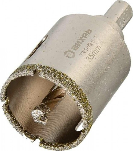 Коронка алмаз.по керамогранипу /керам . 35 мм Вихрь - фото - 1