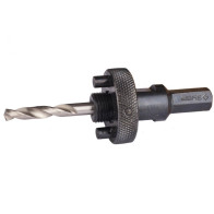 Державка д/бимет.коронок D32-152мм,пруж.фикс.,шестирг.хвостовик - фото - 1