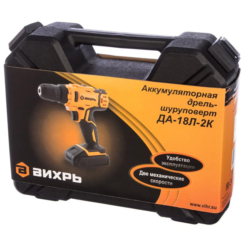 Дрель-шуруповерт аккумуляторная ДА-18Л-2К - фото - 1