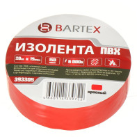 Изолента ПВХ 15мм*20м.красн.Bartex (393297) - фото - 1