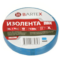 Изолента ПВХ 15мм*20м.синяя.Bartex (393295) - фото - 1