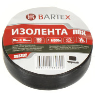 Изолента ПВХ 15мм*20м.черн.Bartex (393296) - фото - 1