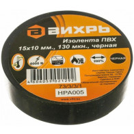 Изолента 10м*15мм*0,15мм черный - 1 Изолента 10м*15мм*0,15мм черный - фото - 1