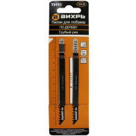 пилки д /лобзика Т311С по дереву .груб,рез.126*100мм (2 шт) - фото - 1